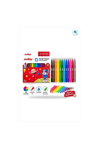 Keçeli Kalem Renk Karmaşık Set Yıkanabilir Çizim Okul Ofis Kırtas