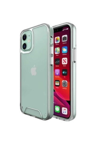 Apple Uyumlu iPhone 12 Mini Kılıf Zore Gard Silikon Renksiz