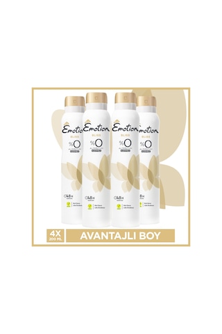 Emotion Bliss Kadın Sprey Deodorant 4 x 200 ML