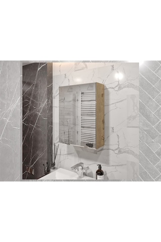 Banyo Tuvalet Aynalı Dolap Lefkas Çok Renkli