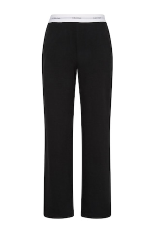 Calvin Klein Kadın Logolu Siyah Jersey Pantolon-13821 Siyah