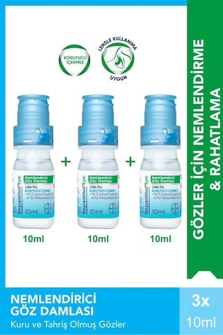 Bepanthol Eye Nemlendirici Göz Damlası 10 Ml X 3 Adet