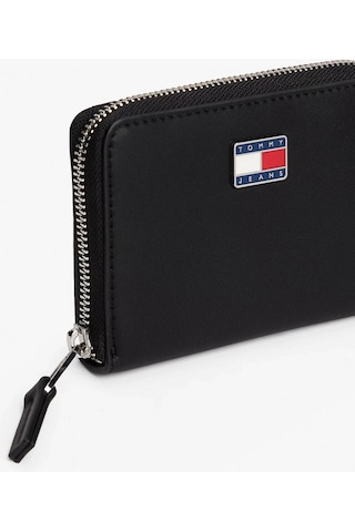 Tommy Jeans Tjw Cool Orta Boy Fermuarlı Kadın Siyah Cüzdan Aw0aw18031bds Siyah