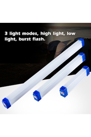 Shineyee 20w Usb Şarjlı Taşınabilir Led Işık Tüpü, Kamp-fishing-acil Durumlar İçin Yüksek Parlaklık, Dahili Li-poly Batarya Çok Renkli