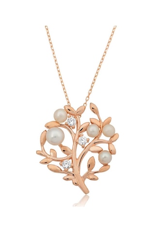 Gümüş Hayat Ağacı Bayan Kolye Sl6243 Gümüş