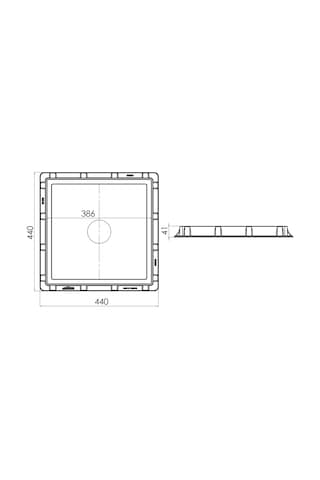 40X40 Rögar Kapağı / Çerçeve + Izgaralı Kapak