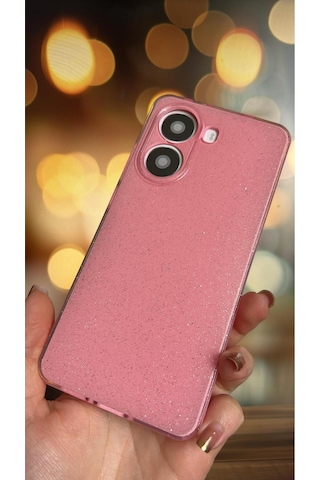 Poco X7 Pro Kılıf Kamera Korumalı Parlak Simli Lüks Kapak