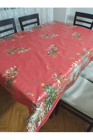 Pvc Masa Örtüsü Noel Model 140X180Cm