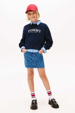 Tommy Hilfiger Kız Çocuk Triko Kg0kg08921 Lacivert