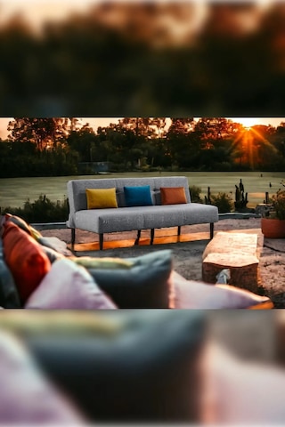 Box Üç Kişilik Süngerli Kanepe - Gri