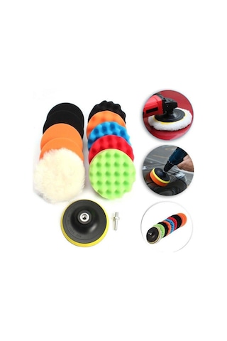 Valkyrie 12 Parça 10Cm Büyük Boy Oto Pasta Cila Polisaj Seti