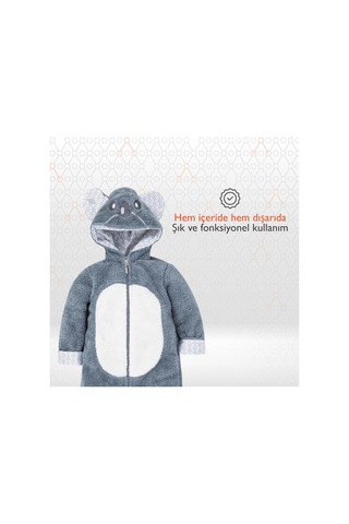 Gezenbebe Hero Kahraman Kapüşonlu Welsoft Bebek Tulum Çok Renkli