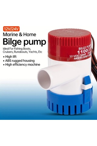 Motion003 24v Sessiz Dalgıç Drenaj Pompası 12v/24v 1100gph Gölet Havuz Spa Tekne Karavan İ