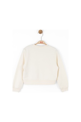 Xo Kids Kiz Çocuk Sweatshirt 4-8 Yaş 37523 Krem