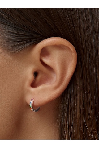 Zoloto Russkih Tek Kønye Klik Gümüş 925 Ve 8 Mm Küp Zirkon Taşlı Küpe 136077896 Diğer