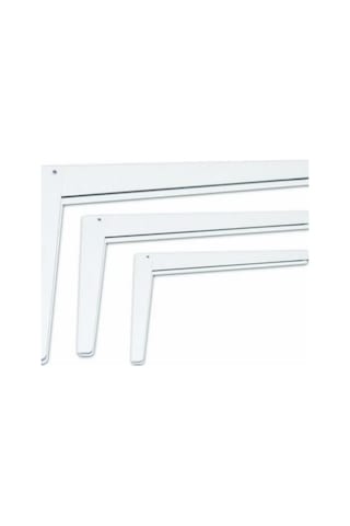Katlanır L Masa Konsolu Beyaz 2 Adet 1 Takım 30 Cm Raf Demi