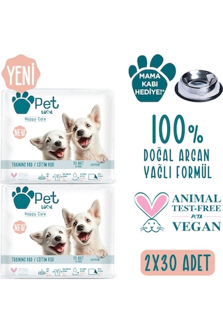 Pet Love Evcil Hayvan Tuvalet Eğitim Pedi 2 x 30 Adet