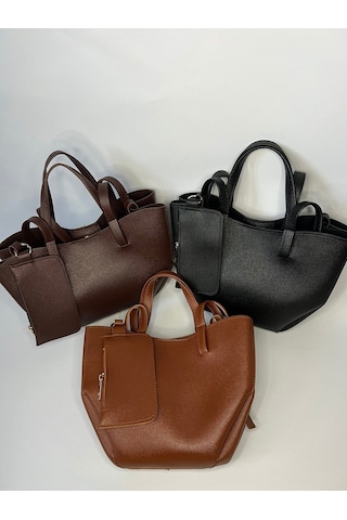Öznora Pinterest Model Mini Cüzdanlı Omuz Çantası Siyah