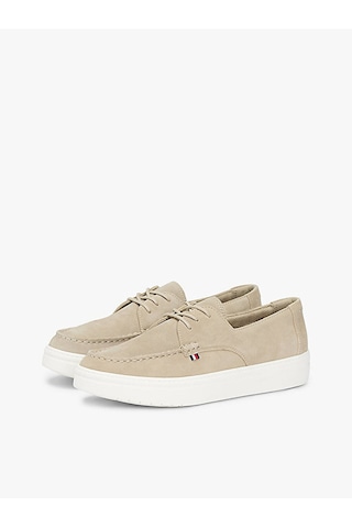 Tommy Hilfiger Casual Suede Stıtch Toe Hybrıd Erkek Bej Günlük Ayakkabı - Fm0fm05707