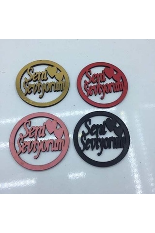 Ahşap Seni Seviyorum Yazısı