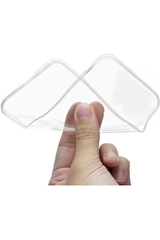 Apple Uyumlu iPhone 15 Kılıf 2 Mm Ultra İnce Şeffaf Silikon Kapak Şeffaf
