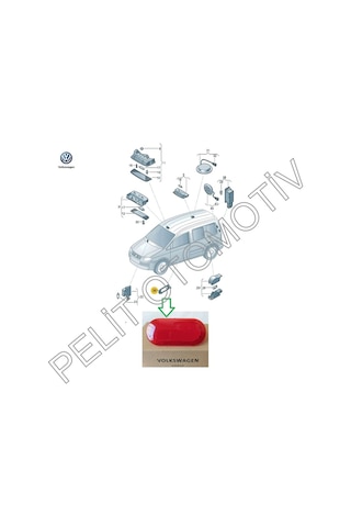 Caddy 2004 2015 Kapı Reflektörü 6q0947419