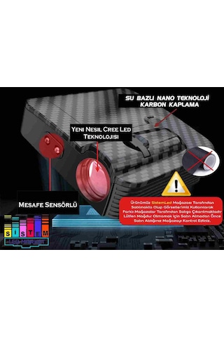 Chery Araçlar İçin Mesafe Sensörlü Fotoselli Pilli Yapıştırmalı Kapı Altı Led Logo
