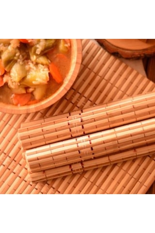 Bambum Servizio Yelo 6'lı Amerikan Servis Bej