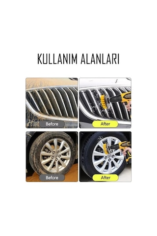 Batcell Fırça Banyo Araba Duşakabin Koltuk Yıkama Matkap Ucu 3'lü Set