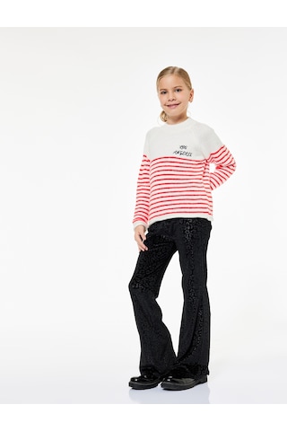 Koton Leopar Desenli Geniş Paça Yılbaşı Pantolon Siyah 6wkg40215ak Siyah