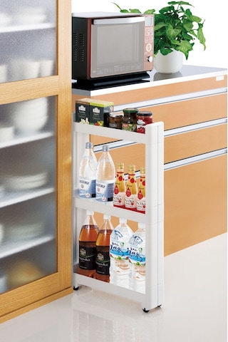 Motek SR-03 Slim Organizer 3 Katlı Raf Beyaz