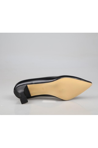 Feles 017-2014 Siyah Kadın Topuklu Ayakkabı Siyah