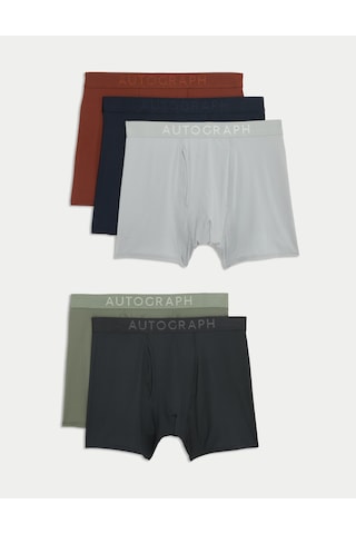 Marks & Spencer 5’li Paket Microskin Boxer T14005324A Çok Renkli