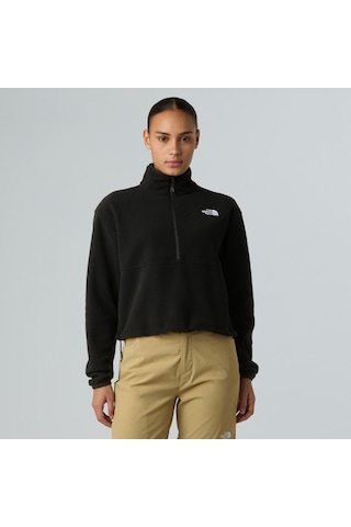 The North Face Kadın Glacıer Fleece 1/2 Zıp Shortceket Nf0a8d2cjk31 Siyah
