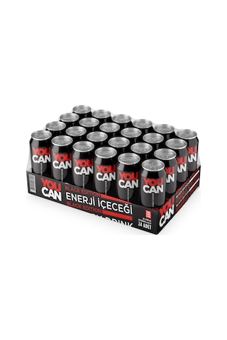 You Can Black Edition Enerji İçeceği 500 ml 24'lü