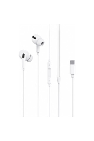 Poco X7 Pro İle Uyumlu Silikonlu Type C Titan Serisi Kablolu Kulaklık 1.2m Süper Bass Tk-01