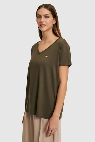 U.S. Polo Assn. U.s. Polo Assn. Kadın Koyu Haki Tişört Basic 50323448-vr111