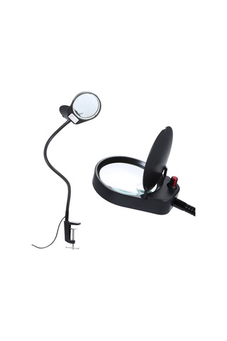 Hallow Tomshine 3x / 10x Metal Kelepçeli Ultra Büyüteç Lambası