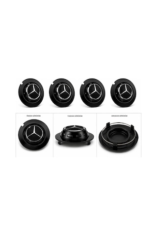 Mercedes Maybach / Jant Göbeği Göbek Kapağı 1 Adet Jant Orta Kapak