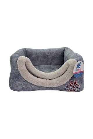 Comfort Üç Fonksiyonlu Gri Kedi Köpek Yatağı 42x42x23cm