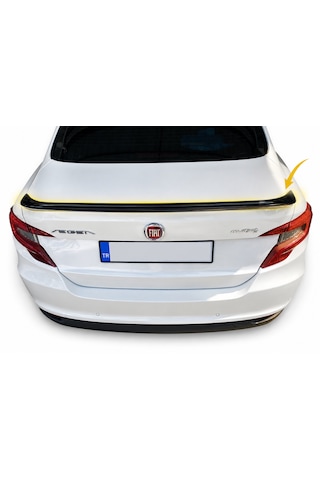 Fiat Egea Bagaj Üstü Spoiler Boyanmış Fiberglass Boyanmış Kolay Montaj 3 Renk Seçeneği
