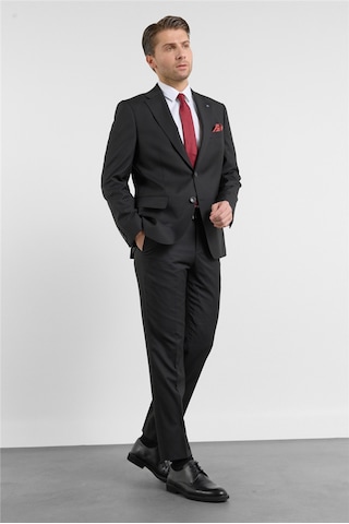 İmza Siyah Mono Yaka Esnek Bel 6 Drop Comfort Fit Tam Astar Esnek Takım Elbise 1001260151