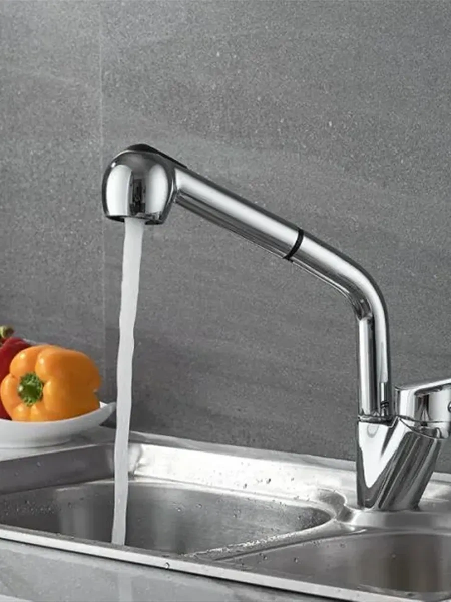 Santehvill' Çift Modlu Musluk İçin Çekilebilir Sulama Başlığı 305874578 Krom