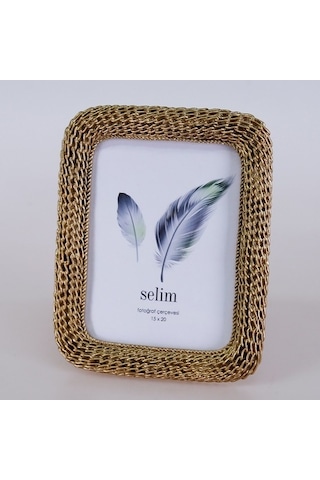 Selim 15 x 20 CM Chain Çerçeve Altın