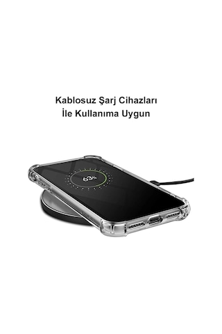 Apple Uyumlu iPhone 13 Pro Darbe Emici Antişok Kapak Coolcat Tasarımlı Şeffaf Silikon Kılıf