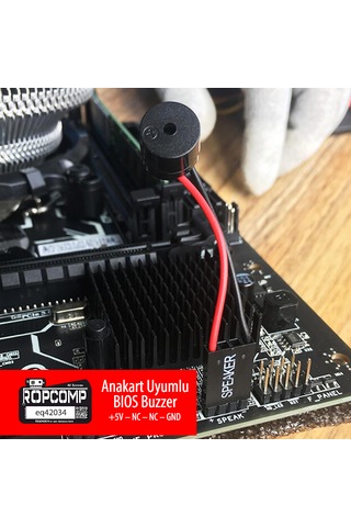 Ropcomp Anakart Uyumlu Bıos Buzzer 4 Pin