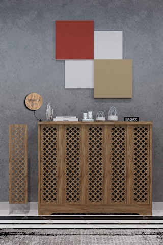 Perge Model Çam Renk 96 CM Petek Kaplama Dresuar Çok Renkli