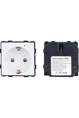 Tenfowee "tuya Akıllı Wifi Priz: Google Home & Alexa Uyumlu, Ses Kontrollü Avrupa Stili"