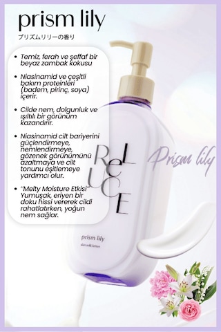 Cosmetex Roland Reluce Prism Lily Sütlü Vücut Losyonu