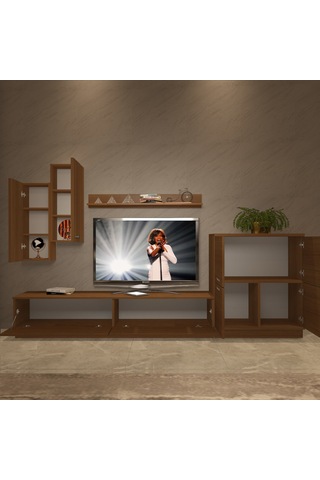 Decoraktiv Eko 6b Slm Dvd Tv Ünitesi Tv Sehpası Ceviz